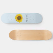 Gele zonnebloem Aangepaste landbloem Persoonlijk Skateboard (Horizontaal)