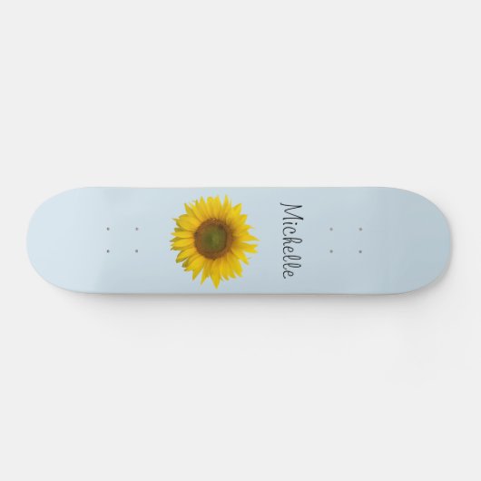 Gele zonnebloem Aangepaste landbloem Persoonlijk Skateboard (Horizontaal)