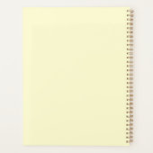 Gele Zonnebloem Aangepaste Naam Planner (Achterkant)