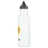 Gele zonnebloem Aangepaste Stempel Waterfles (Rechts)