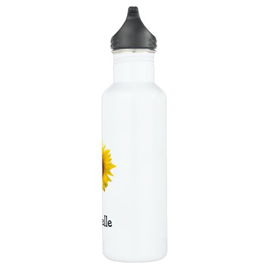Gele zonnebloem Aangepaste Stempel Waterfles (Rechts)