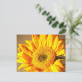 Gele Zonnebloem Ansichtkaart Briefkaart (Staand voorkant)