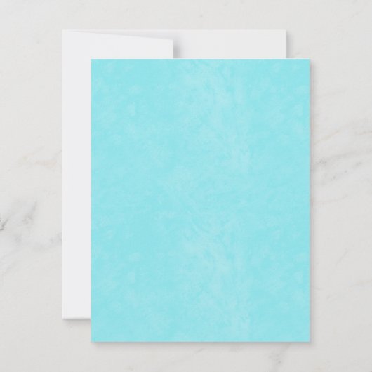 Gele zonnebloem Aqua  driekoppel Kaart (Achterkant)