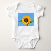 Gele Zonnebloem Baby Bodysuit (Voorkant)