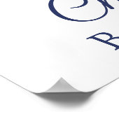 Gele zonnebloem Baby shower Welkomstteken Poster (Hoek)