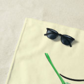 Gele zonnebloem badhanddoek - Kies kleur (In situ)