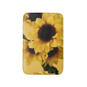 Gele zonnebloem badmat (Voorkant Verticaal)