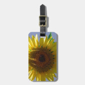 Gele zonnebloem bagagelabel (Voorkant verticaal)