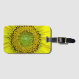 Gele Zonnebloem Bagagelabel