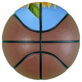 Gele zonnebloem basketbal (Rechts)
