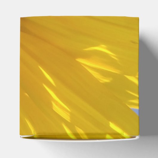 Gele zonnebloem bedankdoosjes (Bovenkant)