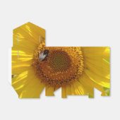 Gele zonnebloem bedankdoosjes (Uitgevouwen)