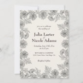 Gele Zonnebloem bladeren Tuin Minimalistische Brui Kaart (Voorkant)