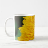 Gele zonnebloem Blank koffie Koffiemok (Links)