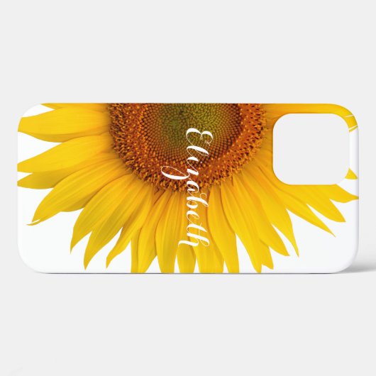 Gele Zonnebloem Bloem Gepersonaliseerd Case-Mate iPhone Case (Achterkant (horizontaal))