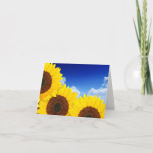 Gele Zonnebloem Bloem Hallo, Liefde, Mis Je Kaart