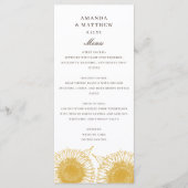 Gele Zonnebloem Bloemen Zomer Herfst Herfst Herfst Menu (Voorkant)