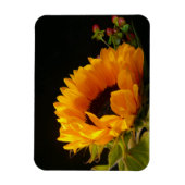 Gele Zonnebloem Bloesem Magneet (Verticaal)