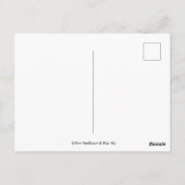 Gele zonnebloem, Blue Sky Briefkaart (Achterkant)