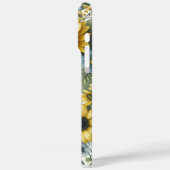 Gele zonnebloem Boho Bohemian Monogram Case-Mate iPhone Case (Achterkant / Links)