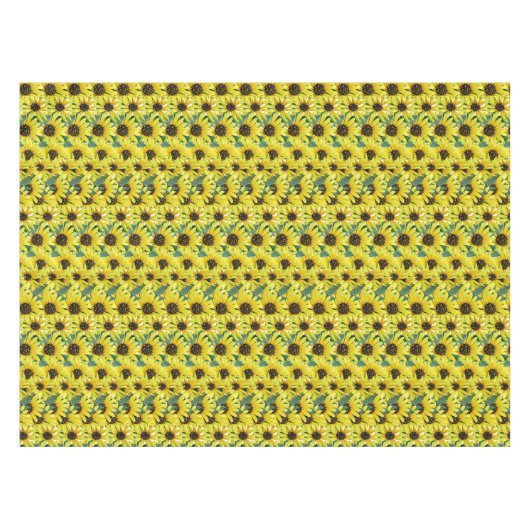 Gele zonnebloem Bouquet Bright Floral Rectangle Tafelkleed (Voorkant (Horizontaal))