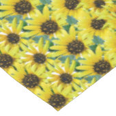 Gele zonnebloem Bouquet Bright Floral Rectangle Tafelkleed (Gekanteld)