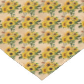  Gele Zonnebloem Bouquet Dragonflies Tafelkleed (Gekanteld)