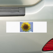Gele zonnebloem bumpersticker (Op auto)