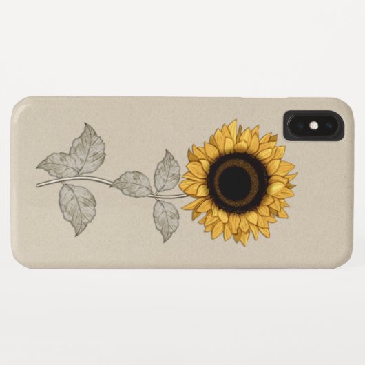  Gele Zonnebloem Case-Mate iPhone Case (Achterkant (horizontaal))