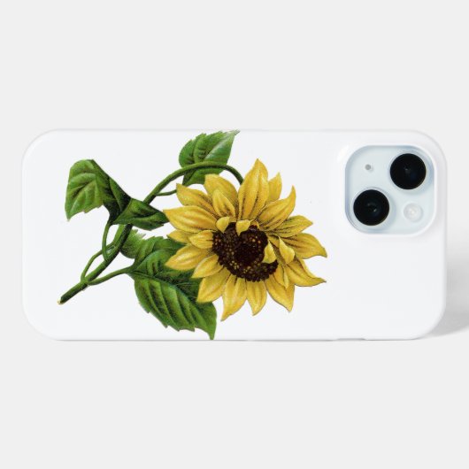  gele zonnebloem Case-Mate iPhone case (Achterkant (horizontaal))