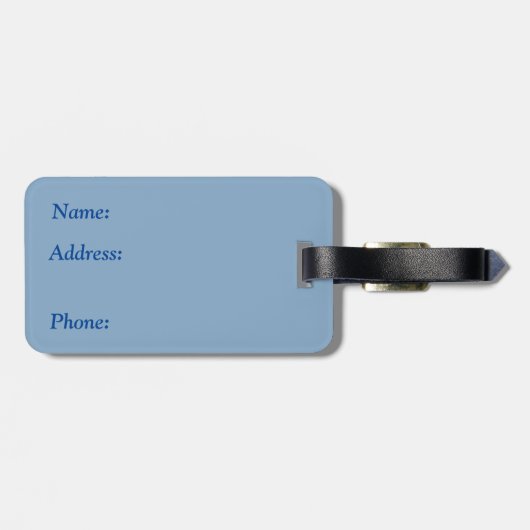 Gele Zonnebloem Custom Bagagelabel (Achterkant horizontaal)