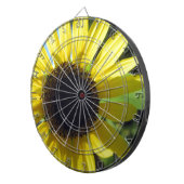 Gele zonnebloem dartbord (Voorkant Rechts)