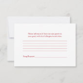 Gele Zonnebloem Dieprode Lint Trouw RSVP (Achterkant)