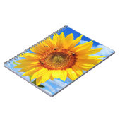 Gele zonnebloem en bijen Notitieboek (Linkerzijde)