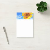 Gele zonnebloem en bijen op de blauwe hemel - zome post-it® notes (Kantoor)