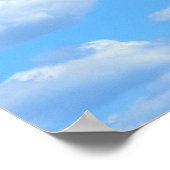 Gele zonnebloem en bijen op de blauwe hemel - zome poster (Hoek)