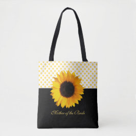 Gele zonnebloem en Canvas tas van Stippen