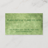  gele zonnebloem en Oranje vlinder Visitekaartje (Achterkant)