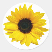 Gele Zonnebloem envelop Seal Stickers (Voorkant)