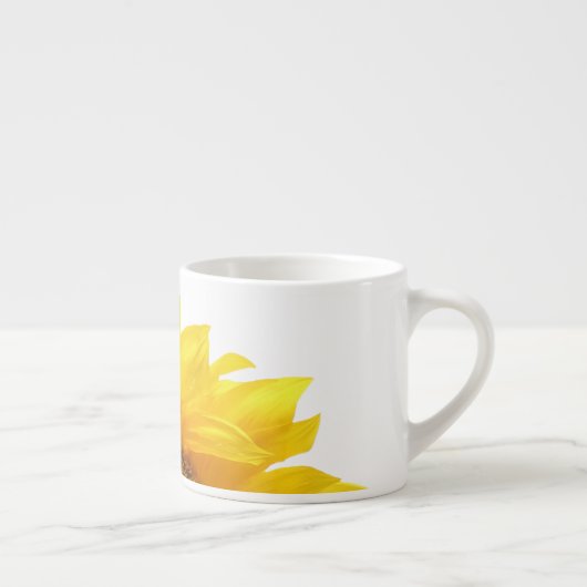 gele zonnebloem espresso kop (Rechts)