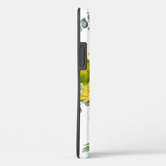 Gele zonnebloem Floral OtterBox iPhone Case (Achterkant / Rechts)