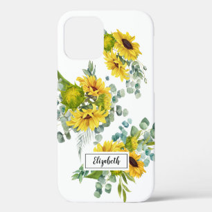 Gele zonnebloem Floral OtterBox iPhone Case 12 Pro Hoesje
