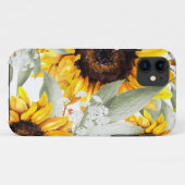 Gele zonnebloem Floral Rustische Herfst Bloem Case-Mate iPhone Case (Achterkant (horizontaal))