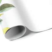 Gele zonnebloem florale trillling lente bouquet cadeaupapier (Rol Hoek)