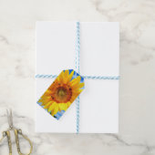 Gele Zonnebloem Gift Labels Cadeaulabel (Met Touw)