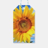 Gele Zonnebloem Gift Labels Cadeaulabel (Achterkant)