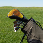 Gele zonnebloem golfheadcover (Insitu)