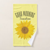 Gele zonnebloem Good Morning Sunshine Bad Handdoek (Handdoek)