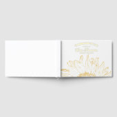 Gele Zonnebloem Graphic Viering van het Leven Gastenboek (Volledig)