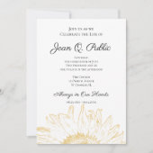 Gele Zonnebloem Graphic Viering van het Leven Kaart (Voorkant)